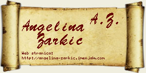Angelina Žarkić vizit kartica
